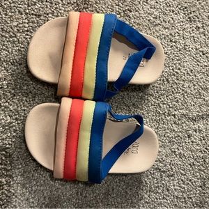 Zara baby rainbow slides, size 5